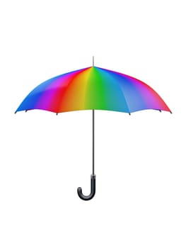 umbrella with rain inside over blue background