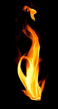 Fiery font. Letter I