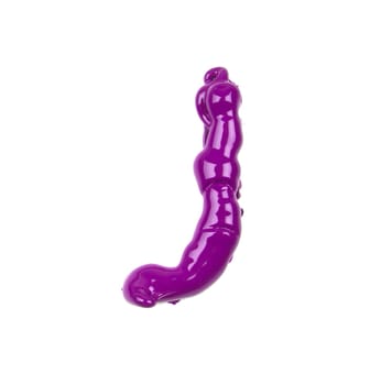 pink oil alphabet - letter J