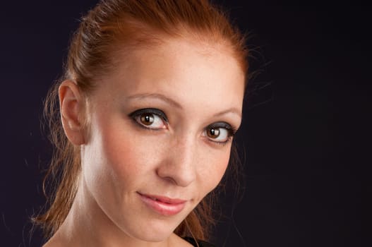 closeup portrait of sexy woman