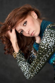 close-up portrait of a beautiful woman
