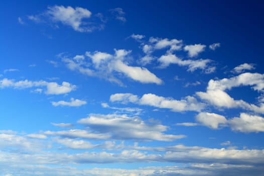 Beautiful clouds on a autumn day on the mountain