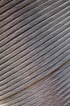 Four Bobbins with electric power aluminium wire ready to montage