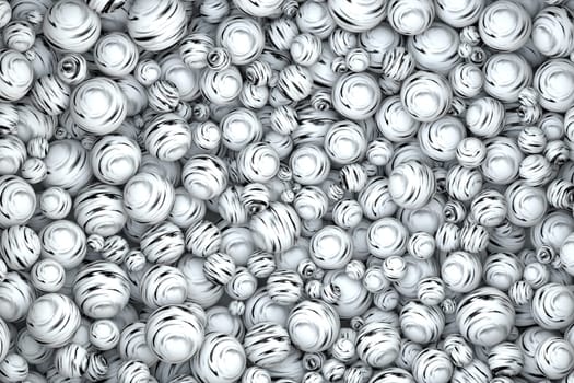 high quality rendering of abstract textured murmur in black and white