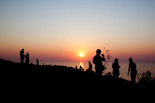 Live in beautiful sunset