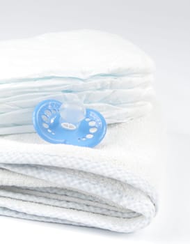 diapers and pacifier