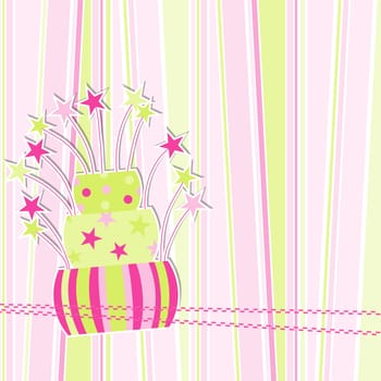 Template greeting card, vector illustration, eps10