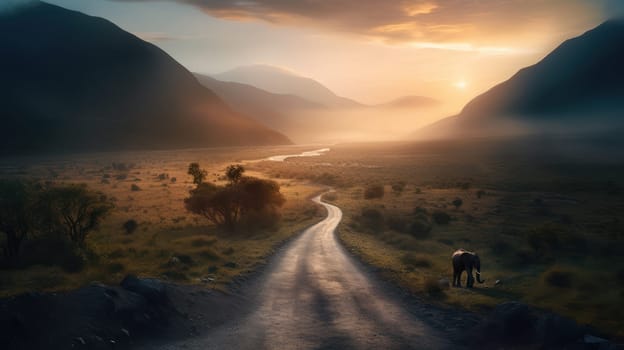 This breathtaking photograph captures the beauty of nature in all its glory. The vast, open landscape stretches as far as the eye can see, leading the viewer on a journey of exploration and discovery. Shot in stunning 8K resolution, the clarity and detail of this image are truly mesmerizing. Whether as a centerpiece for your home or office, or as a source of inspiration for your creative projects, "The Way"" is sure to leave a lasting impression."