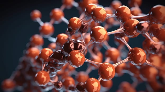 This photograph captures the complex and detailed molecular structure of a substance in stunning 8K resolution. Each atom and bond is depicted with incredible clarity, allowing viewers to appreciate the beauty and complexity of the microscopic world. This image is perfect for use in scientific research, educational materials, and artistic endeavors.