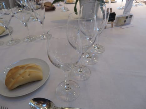 Beautiful table ready to be used and enjoy a healthy meal