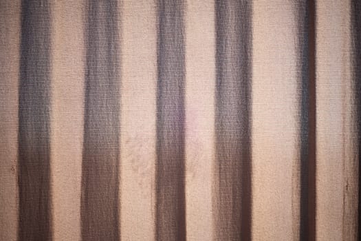 Ribbed texture. Blinds on window. Material Details. Fabric surface.