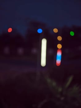 Colorful Bokeh, Thai flag,Thailand Bokeh. CONCEPT THAI festival