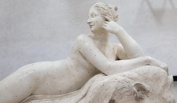 Possagno, Italy - June 2022: lying Venus - Najade Giacente - by Antonio Canova, 1816