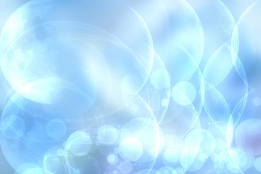 Abstract colorful blue modern futuristic technology and business background texture with bokeh circles. Beautiful business and science presentation backdrop. Space.