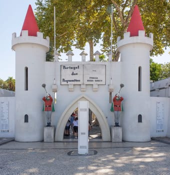 Coimbra, Portugal - Sept 7th 2019: Portugal dos Pequenitos entry, Coimbra. Considered to have been the first theme park in the country