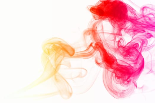 abstract mystical multi colored smoke