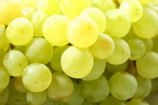 green grape isolated on white background
