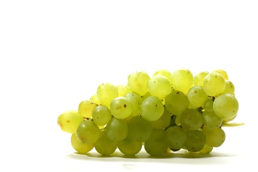 green grape isolated on white background