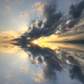 Sky cloudscape beautiful heaven and sunrise
