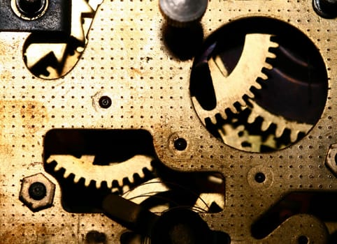 time gear inside my rare clock