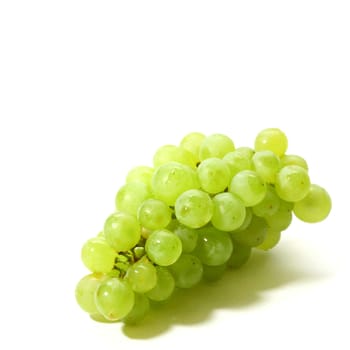 green grape isolated on white background