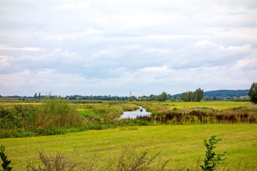 rural landscape, in the Altmuehltal, meadows, farmland