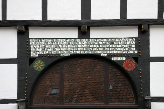 Archway of a half-timbered house in Kalletal-Talle