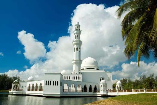 Floating mosque at Terengganu, Malaysia