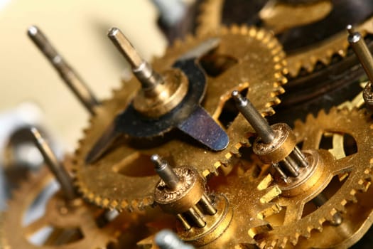 time gear inside my rare clock