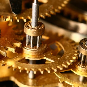 time gear inside my rare clock