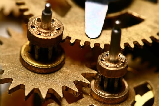 time gear inside my rare clock