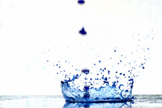 ink splash  macro on white