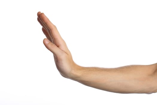 The hand shows a sign stopping you from mistakes