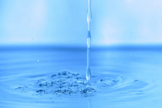 water splash macro close up