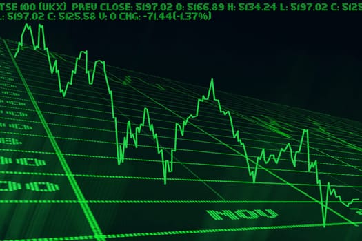 graphic falls of the index on black background