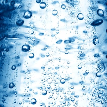 water bubbles close up background