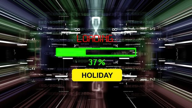 Holiday loading progress bar on the screen,Holiday loading progress bar on the screen