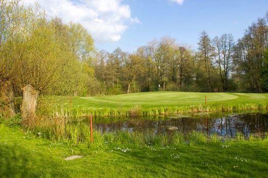 German countryside landscape, Issum, Lower Rhine Region, Germany