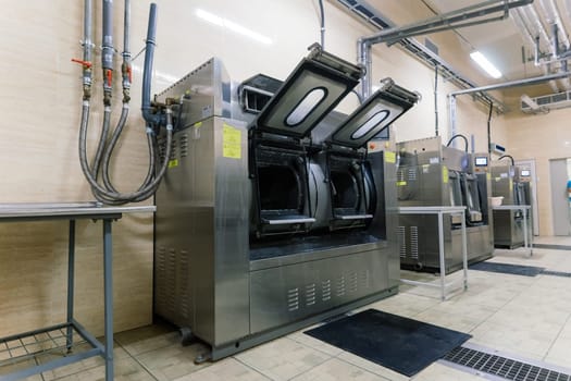 Industrial Washing in public shop, a business and laundry