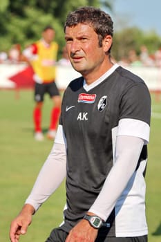 Goalkeeping coach Andreas Kronenberg (SC Freiburg) - Test match Friedrichshafen