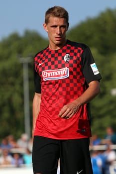Nils Petersen (Freiburg) at the test match Friedrichshafen