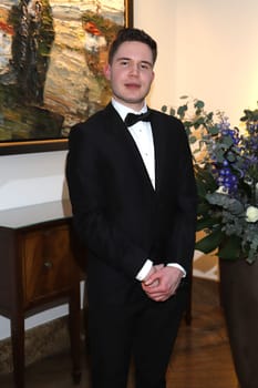 Kevin Wilczewski arrival at the .Blue Ball 2023 in the Hotel Grand Elysee Hamburg on April 1st, 2023