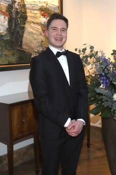 Kevin Wilczewski arrival at the .Blue Ball 2023 in the Hotel Grand Elysee Hamburg on April 1st, 2023
