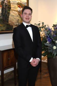 Kevin Wilczewski arrival at the .Blue Ball 2023 in the Hotel Grand Elysee Hamburg on April 1st, 2023