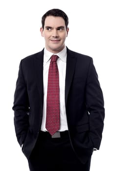 Male entrepreneur with his hands in pockets