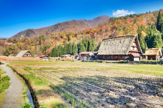 Traditional and Historical Japanese village Ogimachi - Shirakawa-go, Japan