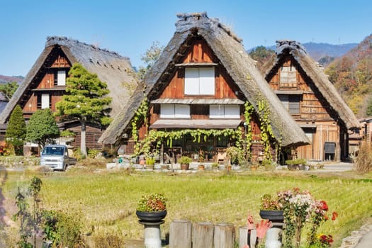 Traditional and Historical Japanese village Ogimachi - Shirakawa-go, Japan