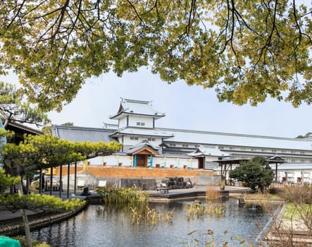 Kasumiga-ike Pond at Kenrokuen Garden in Kanazawa for adv or others purpose use