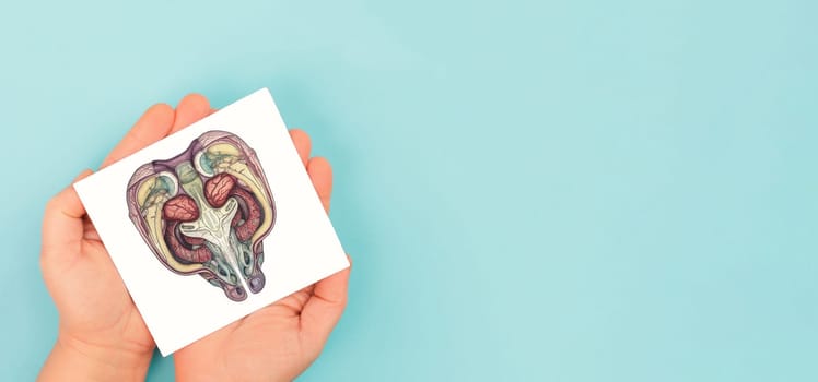 Uterus organ with ovaries, female reproductive system, pregnancy and gynecological concept, diseases like cancer and polycystic, uterus generative AI
