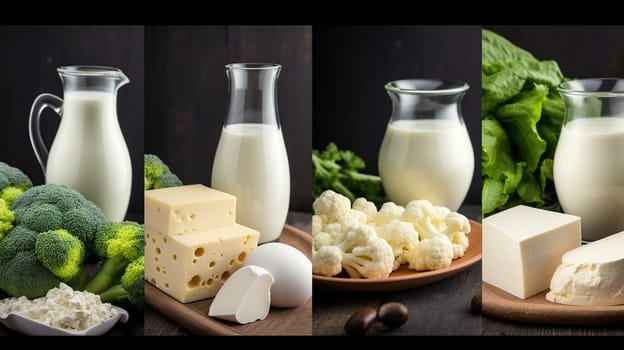 Foods High in Calcium for bone health, muscle constraction, lower cancer risks, weight loss, generative ai